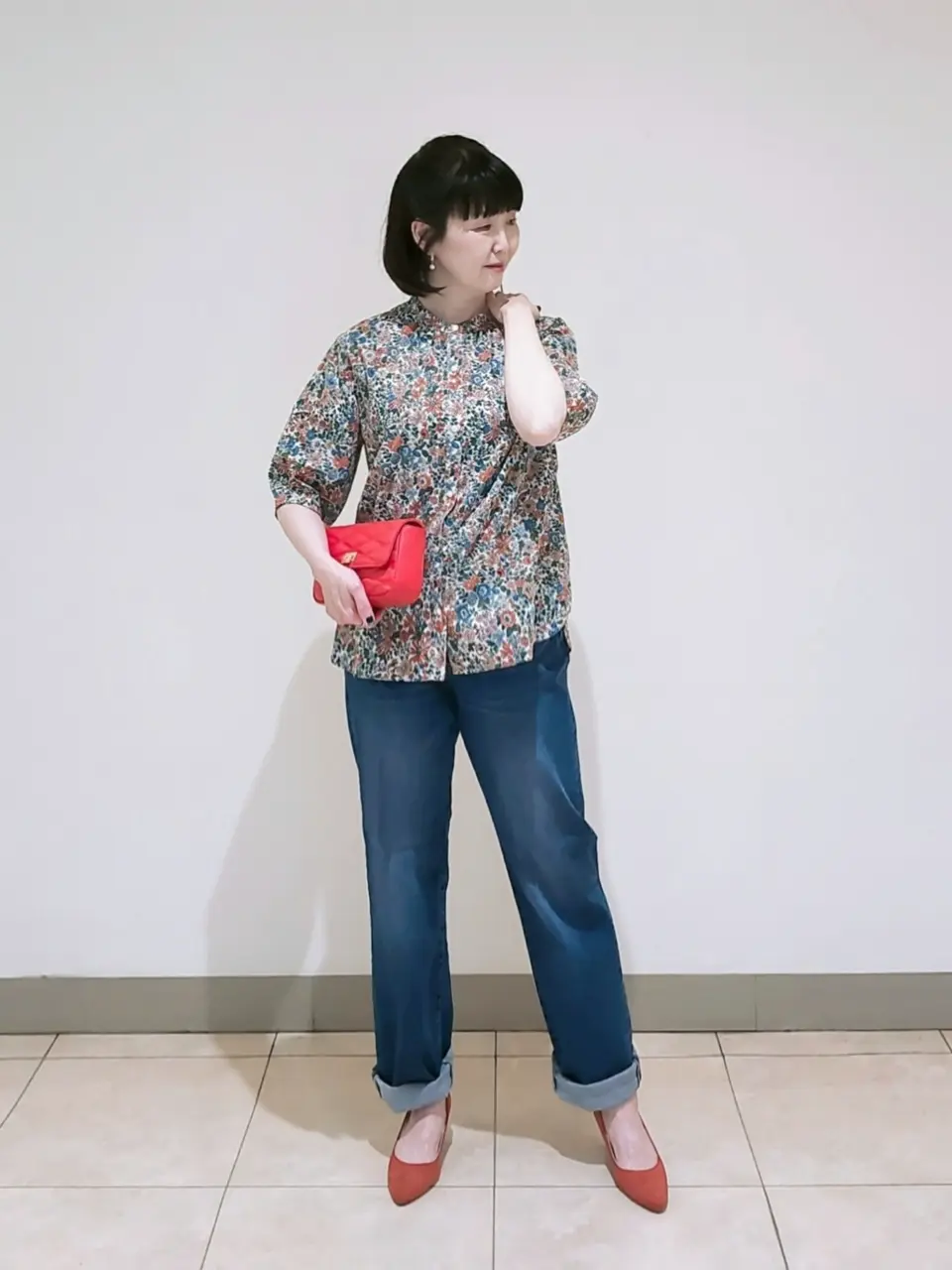 J.PRESS LADIES L スタッフ コーディネート画像