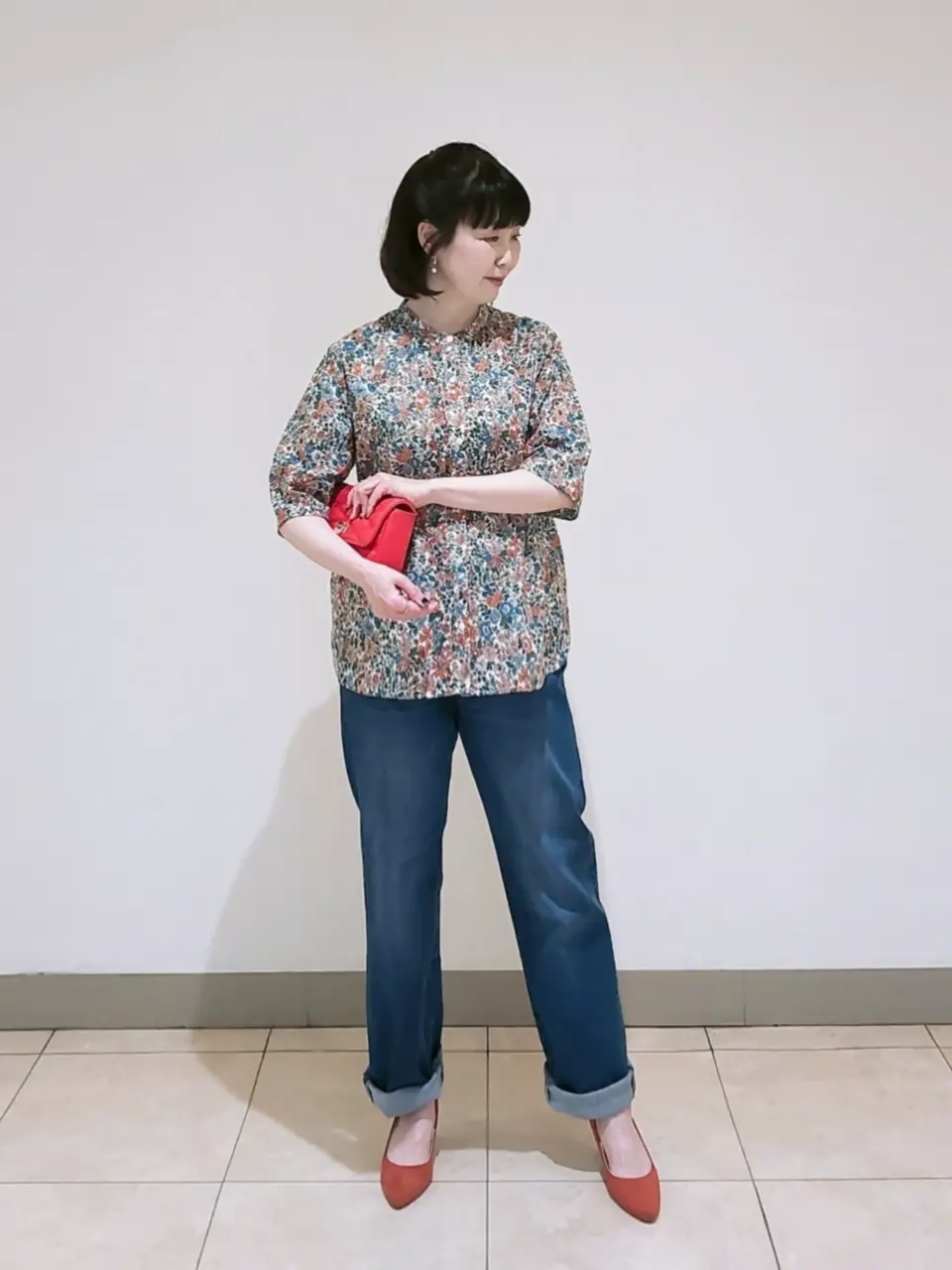 J.PRESS LADIES L スタッフ コーディネート画像