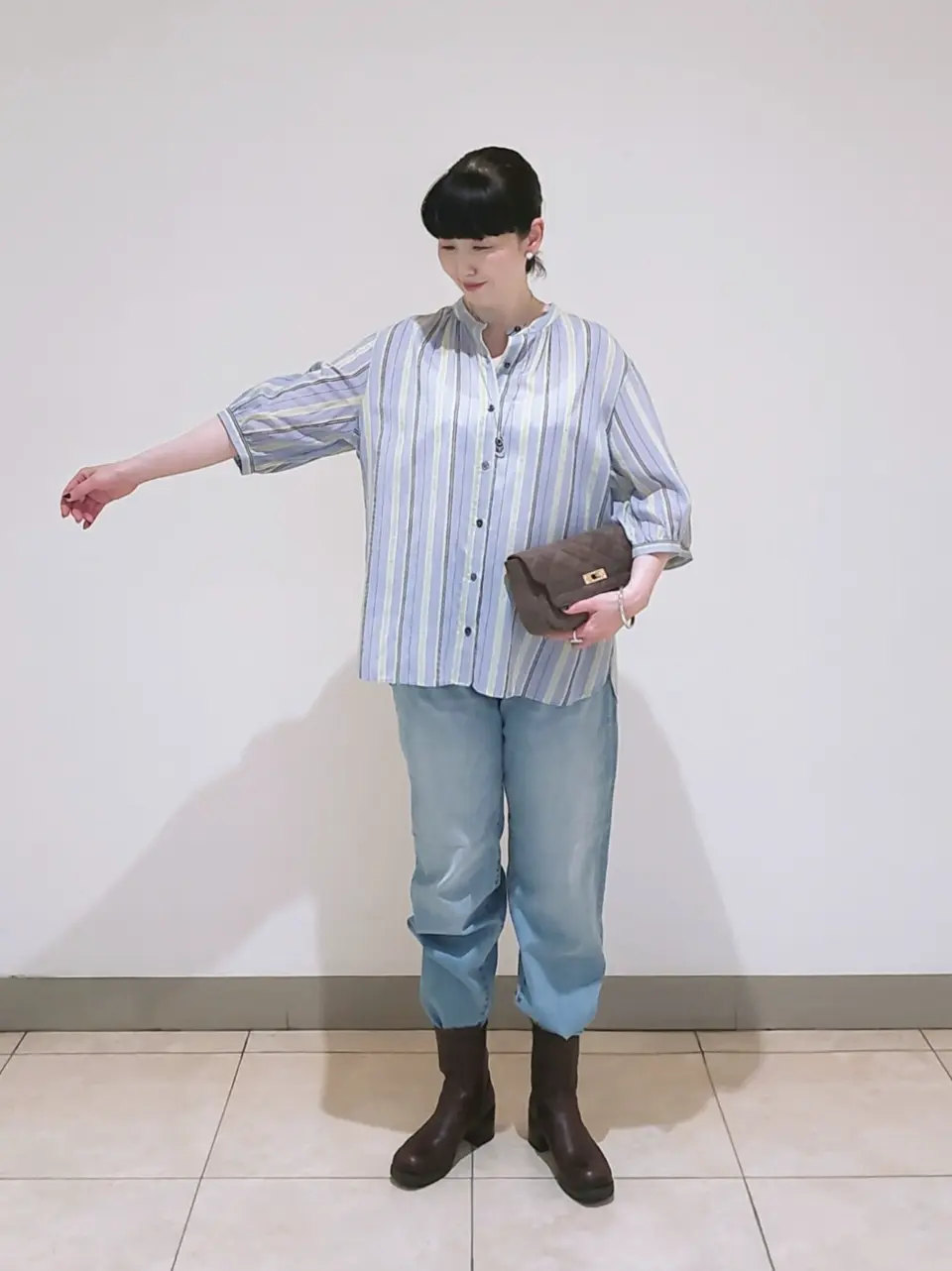 J.PRESS LADIES L スタッフ コーディネート画像