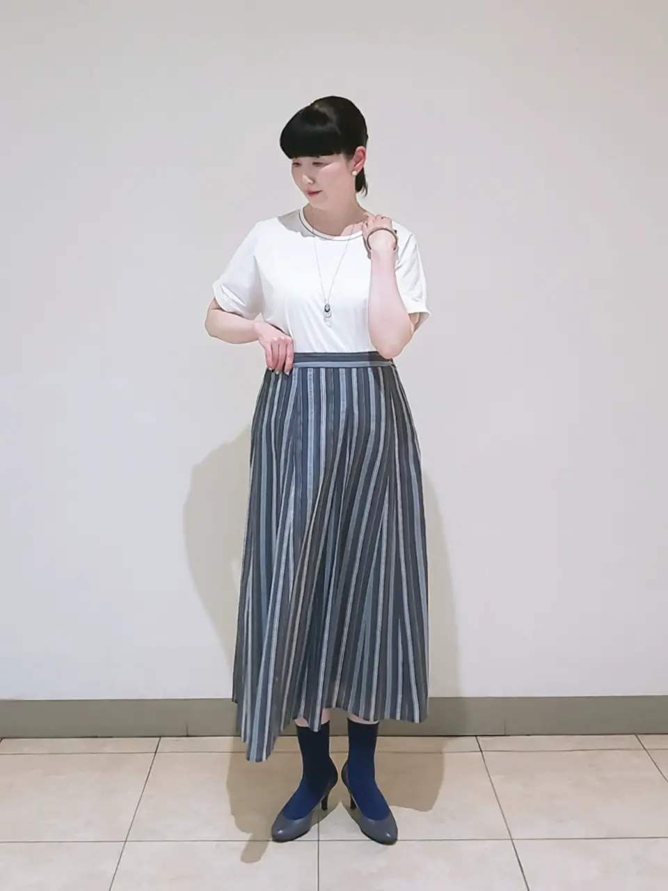 J.PRESS LADIES L スタッフ コーディネート画像