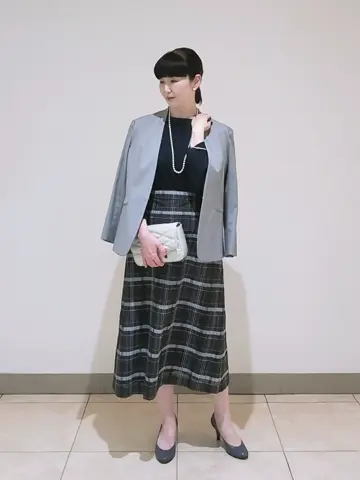 J.PRESS LADIES L スタッフ コーディネート画像