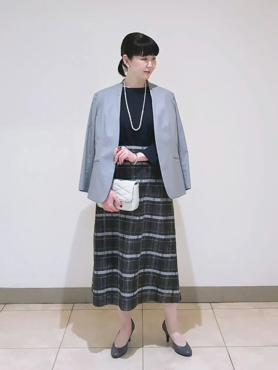 J.PRESS LADIES L スタッフ コーディネート画像