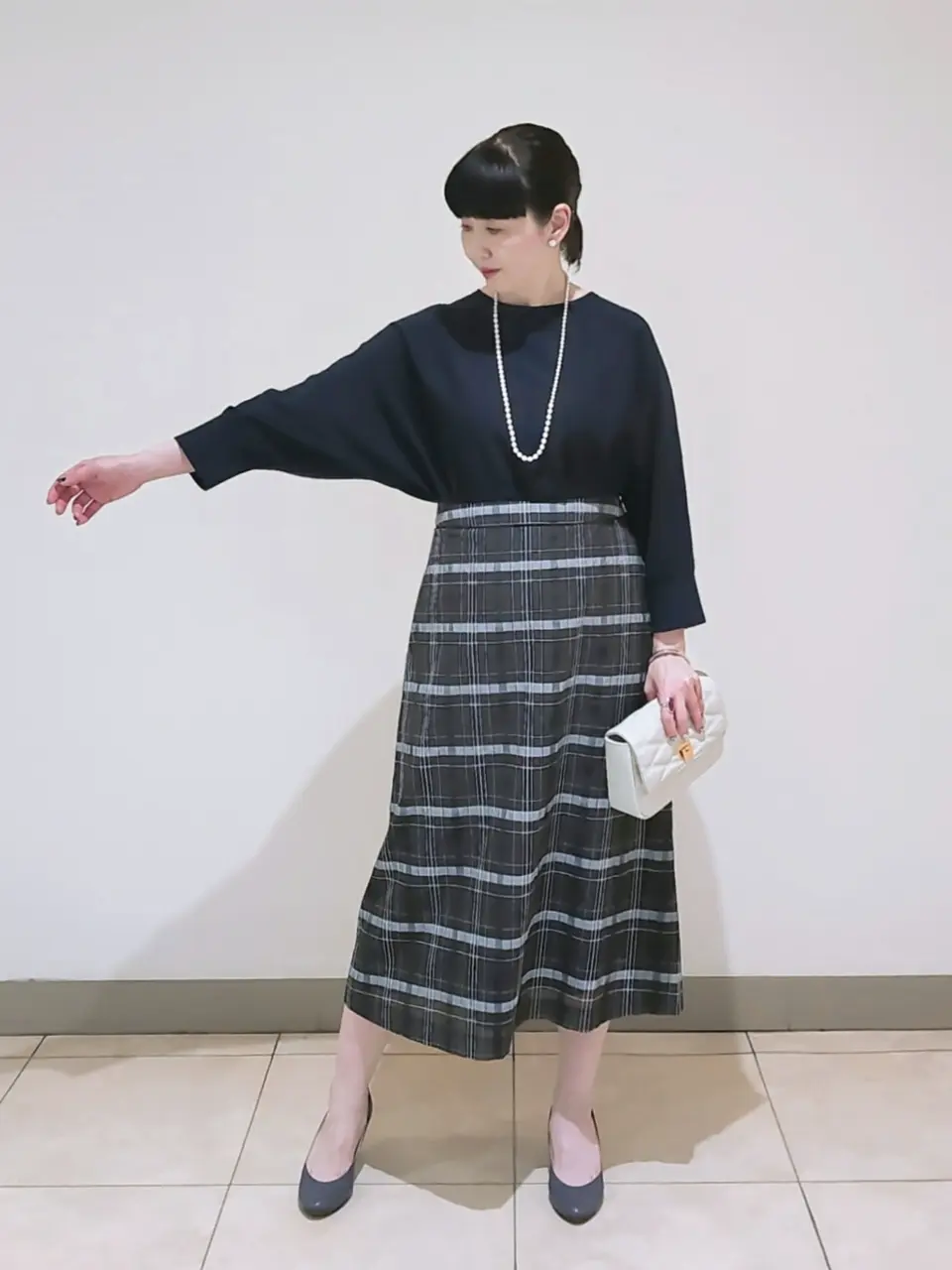 J.PRESS LADIES L スタッフ コーディネート画像