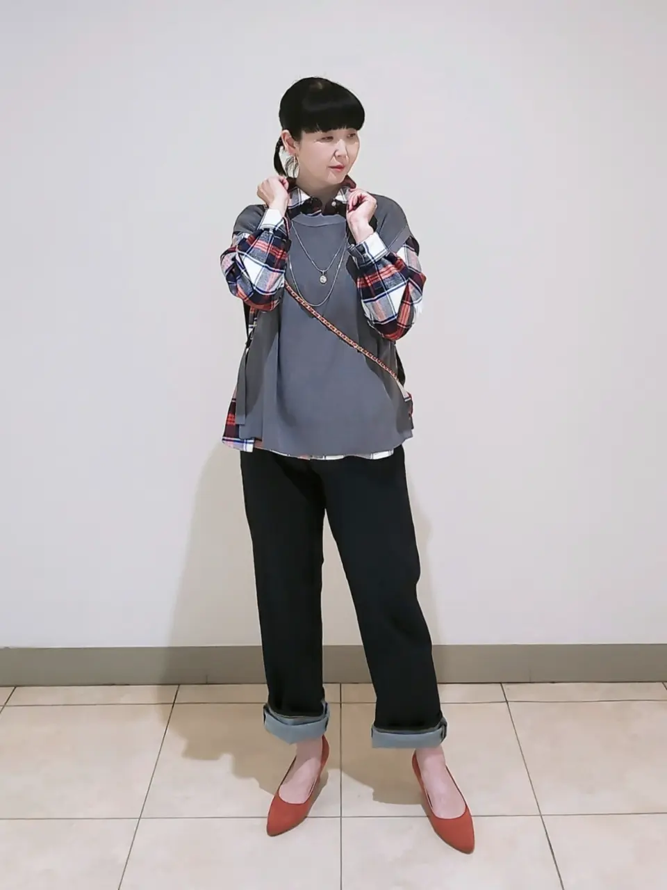 J.PRESS LADIES L スタッフ コーディネート画像