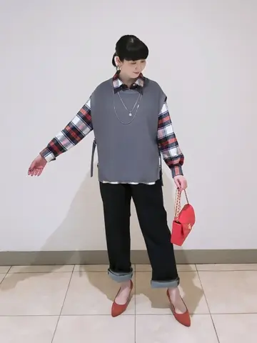 J.PRESS LADIES L スタッフ コーディネート画像