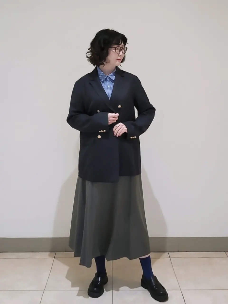 J.PRESS LADIES L スタッフ コーディネート画像