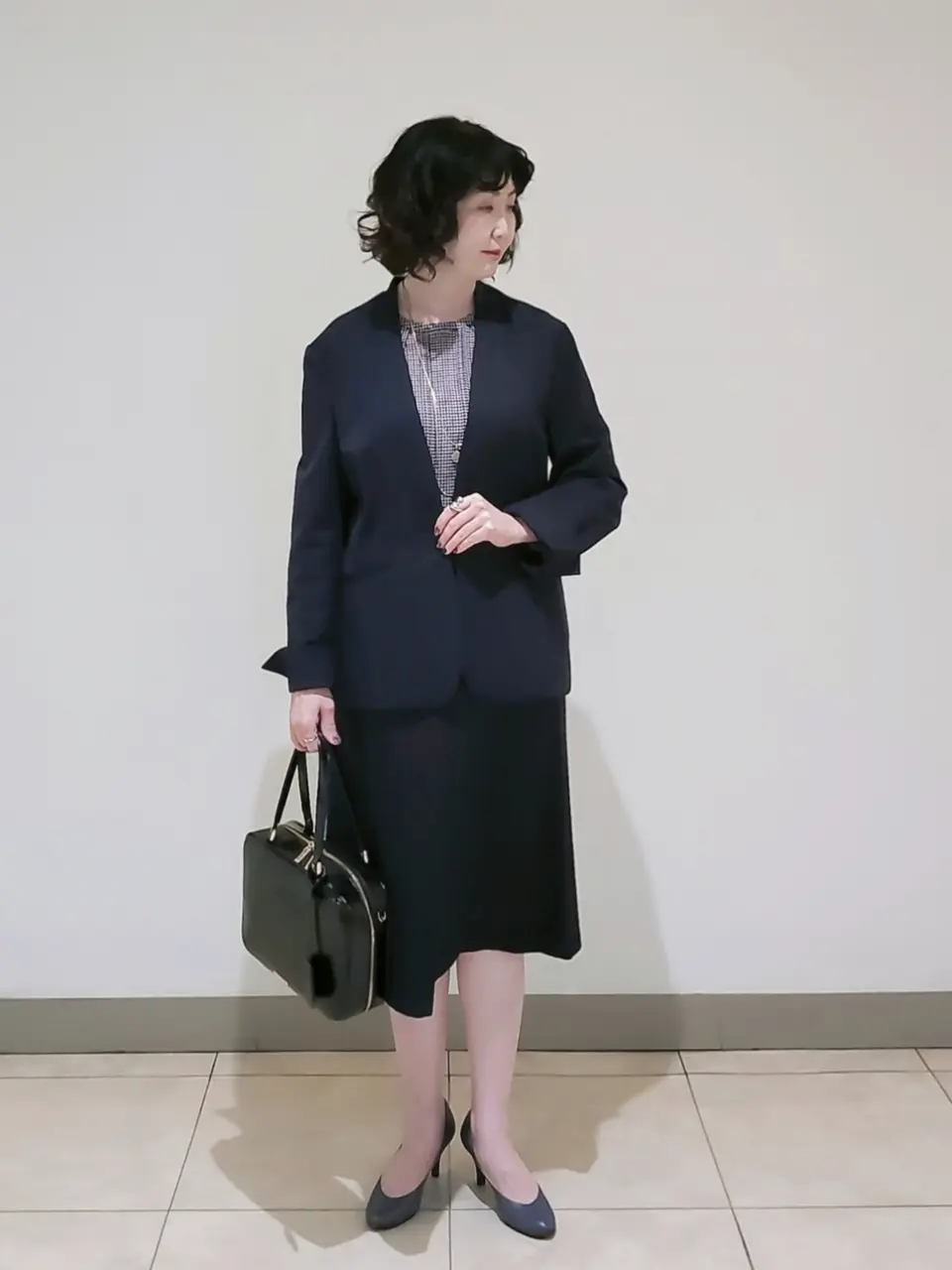 J.PRESS LADIES L スタッフ コーディネート画像