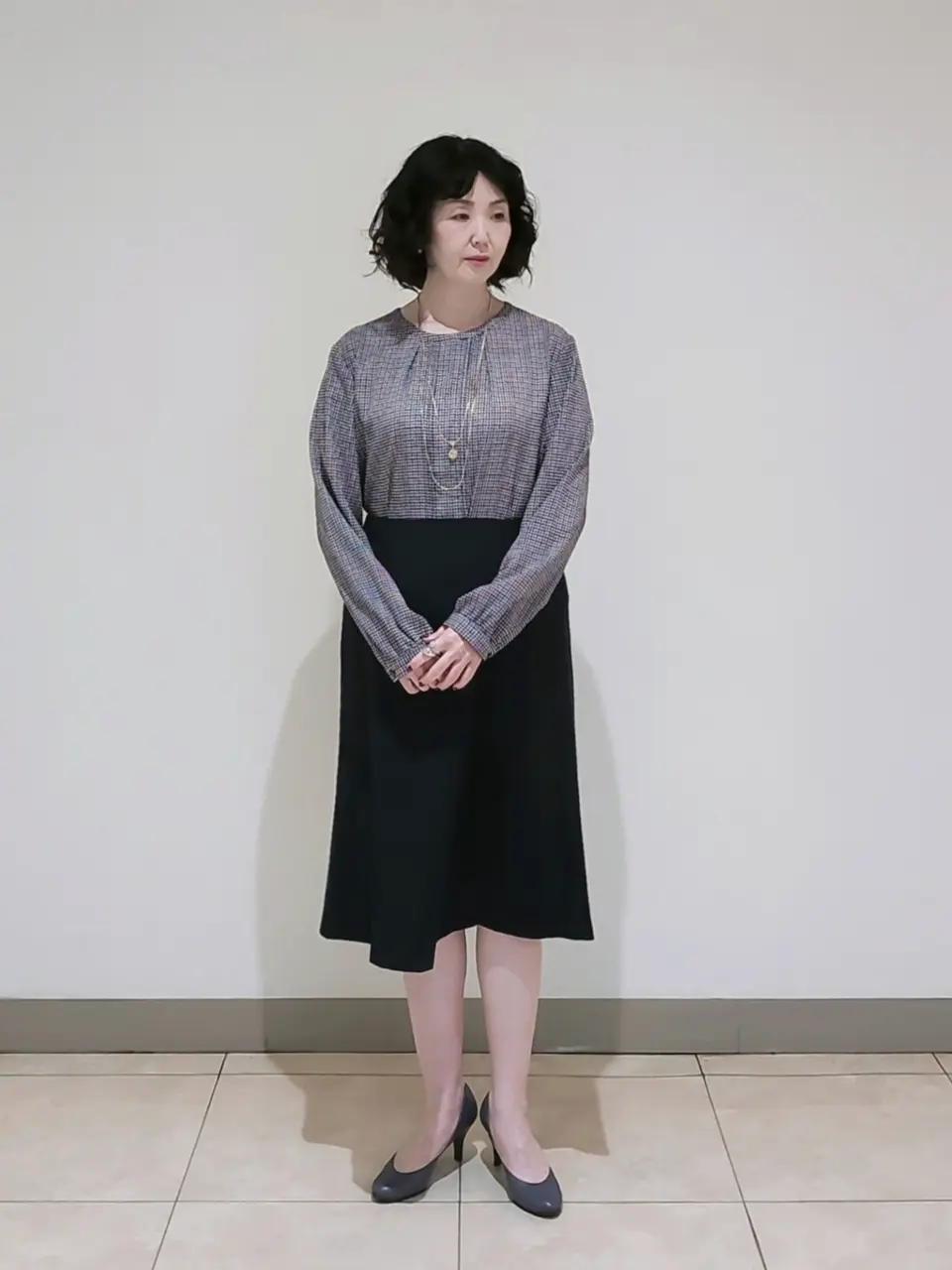 J.PRESS LADIES L スタッフ コーディネート画像