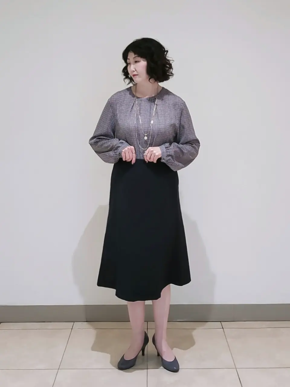 J.PRESS LADIES L スタッフ コーディネート画像