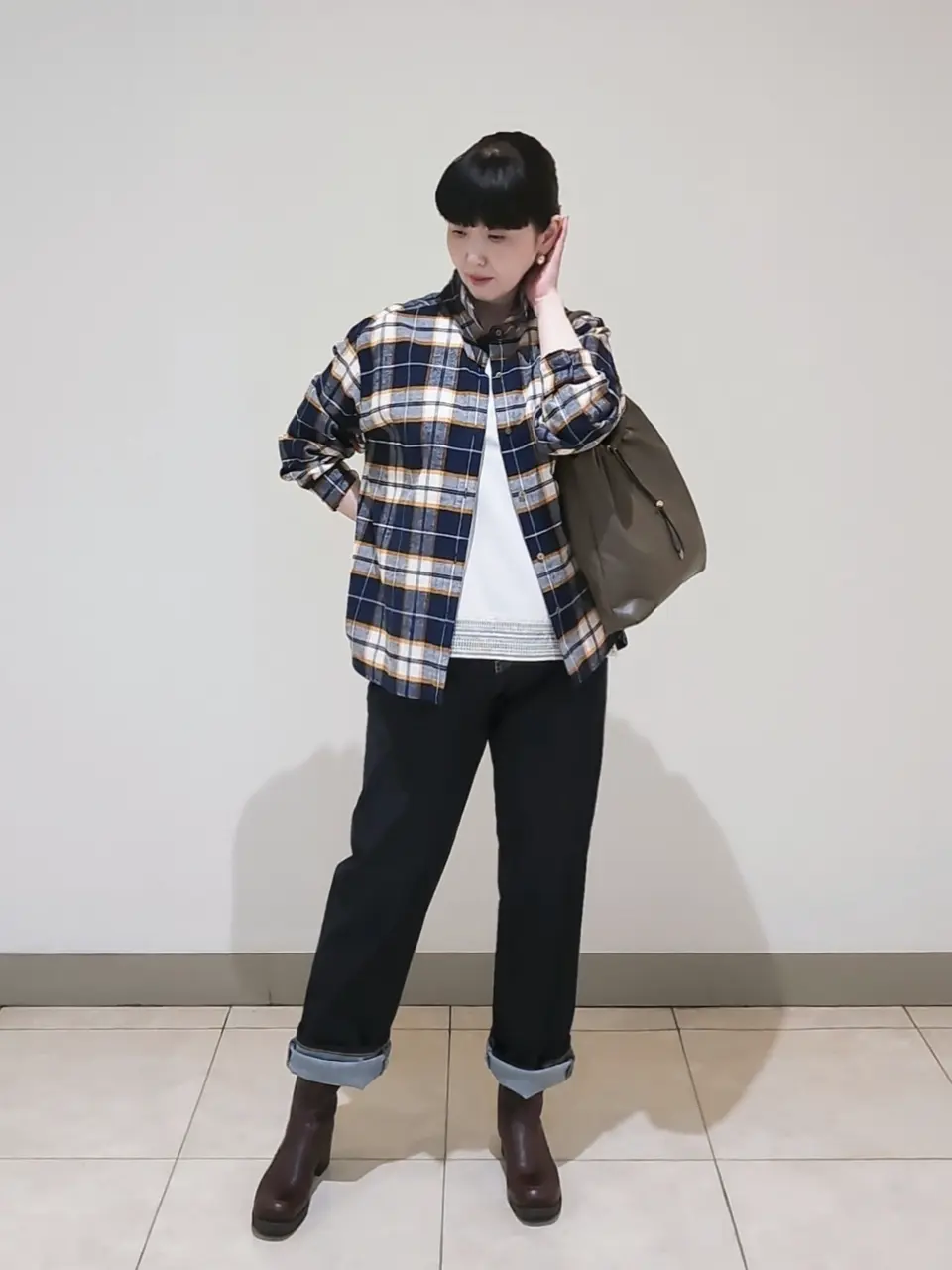 J.PRESS LADIES L スタッフ コーディネート画像