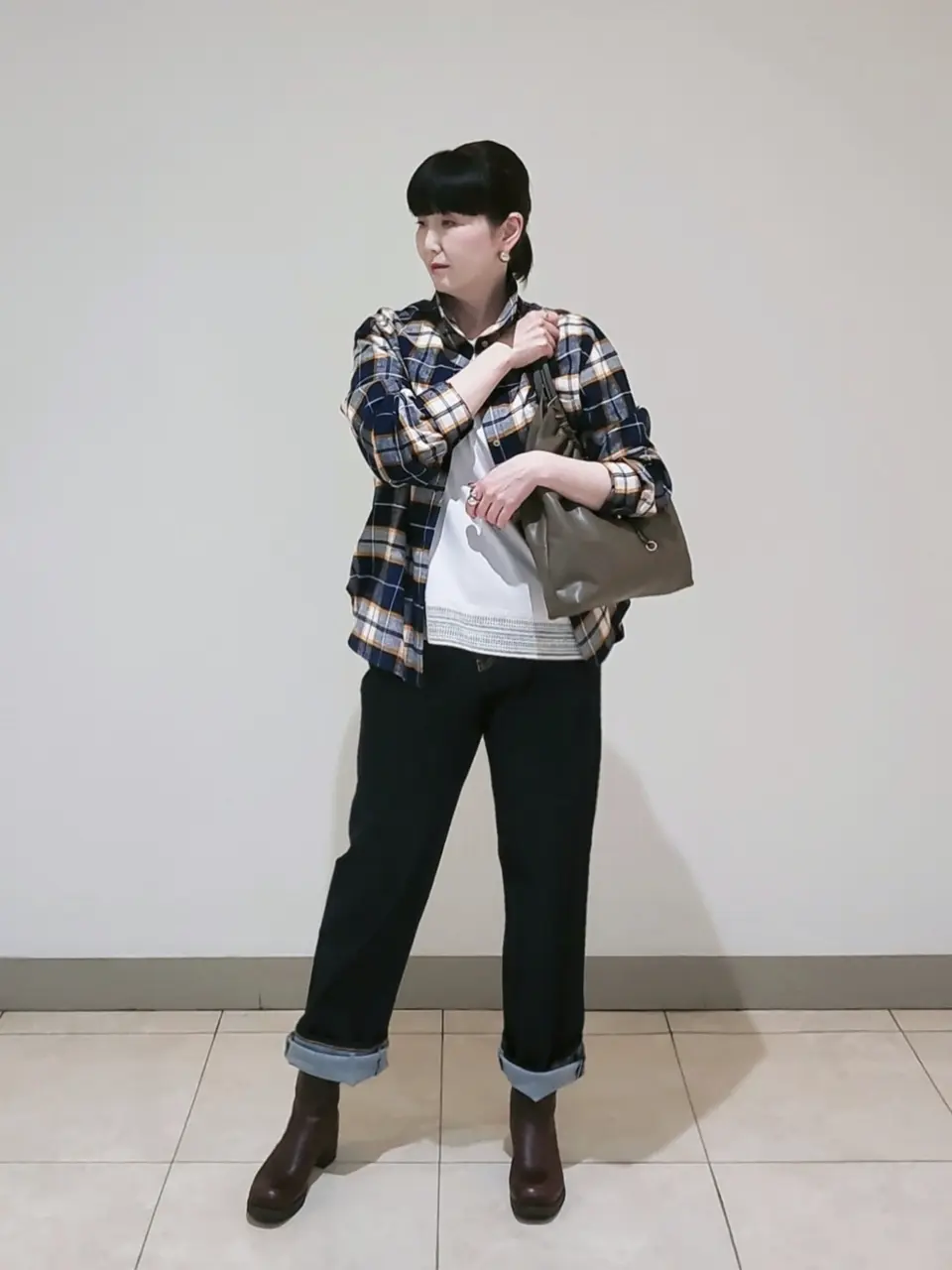 J.PRESS LADIES L スタッフ コーディネート画像