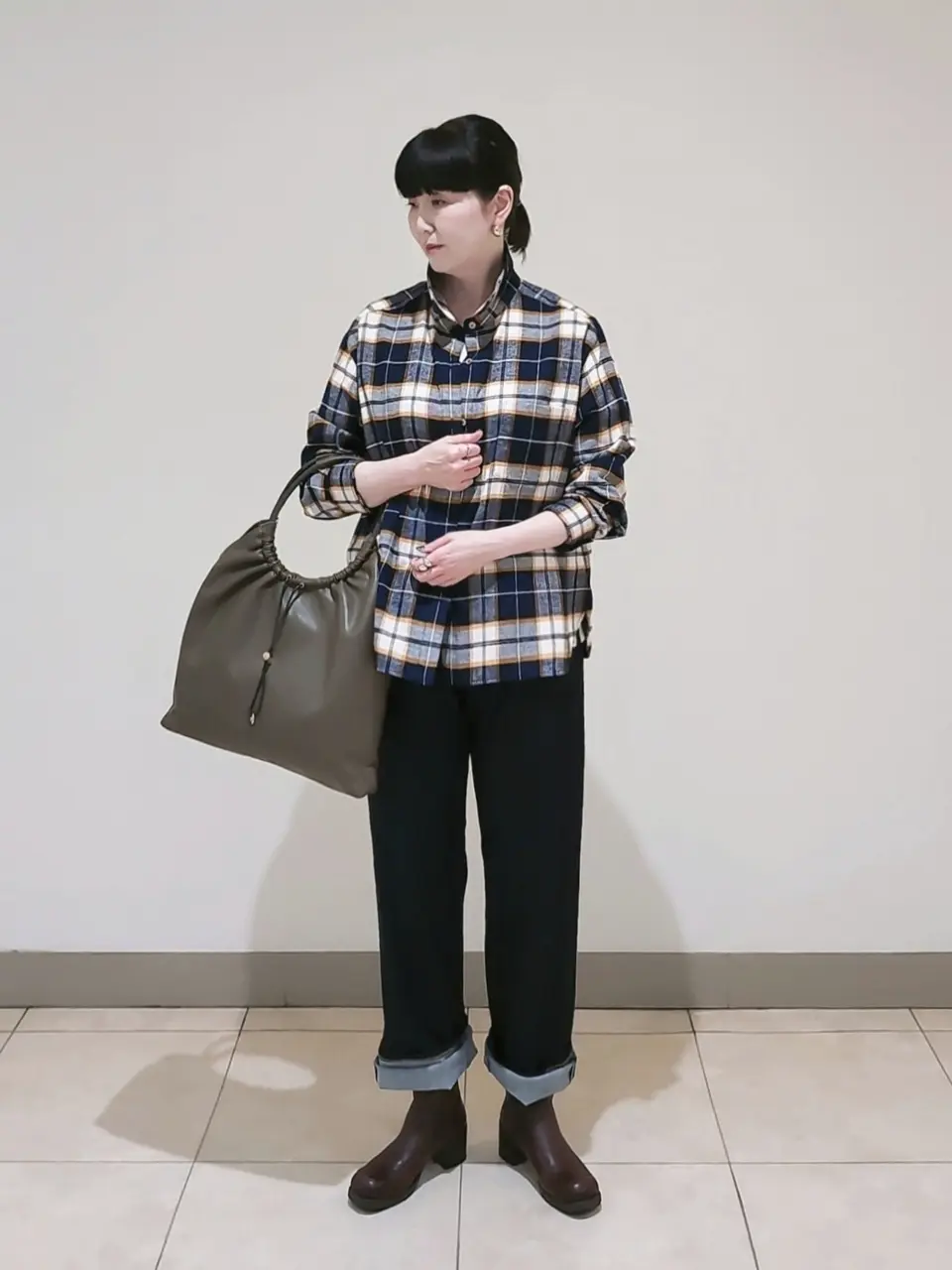 J.PRESS LADIES L スタッフ コーディネート画像