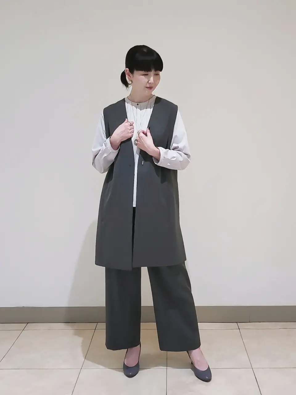 J.PRESS LADIES L スタッフ コーディネート画像