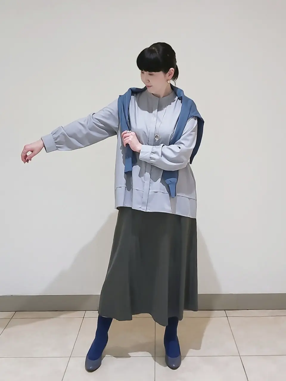 J.PRESS LADIES L スタッフ コーディネート画像