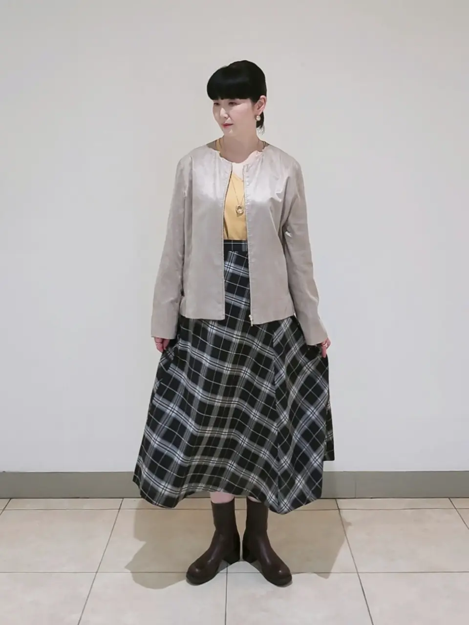 J.PRESS LADIES L スタッフ コーディネート画像