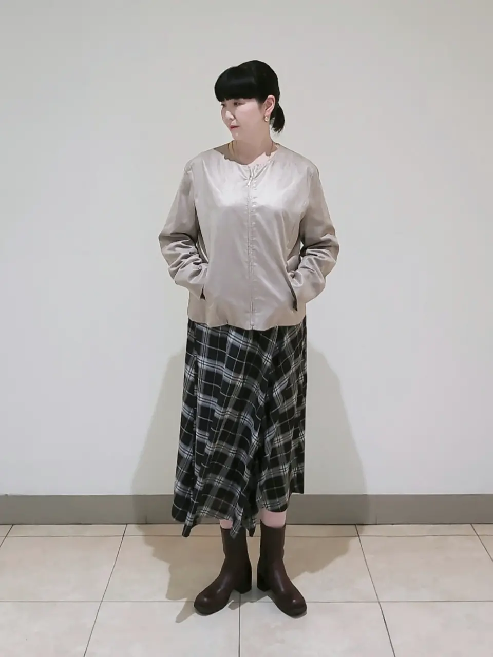 J.PRESS LADIES L スタッフ コーディネート画像