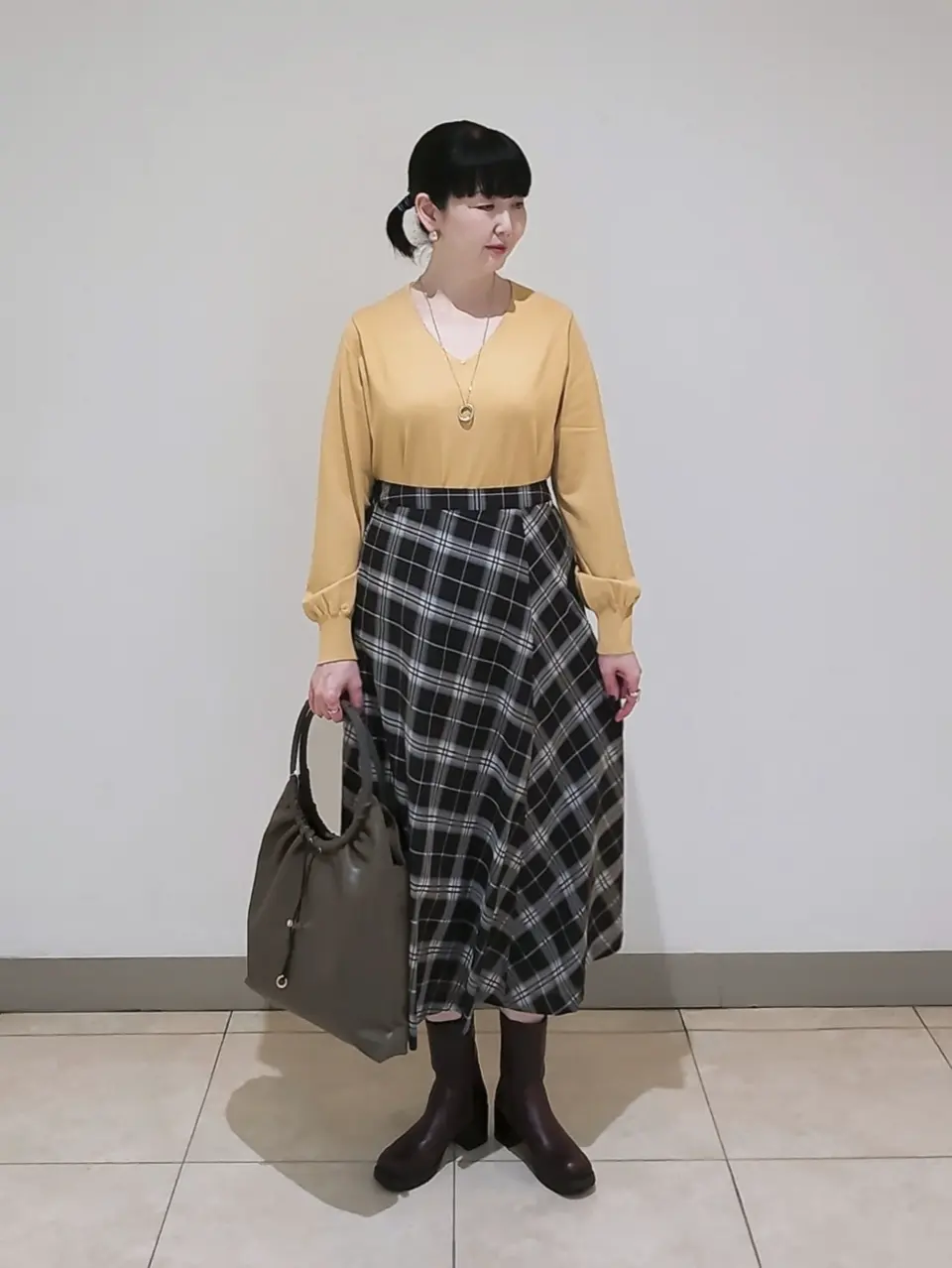 J.PRESS LADIES L スタッフ コーディネート画像