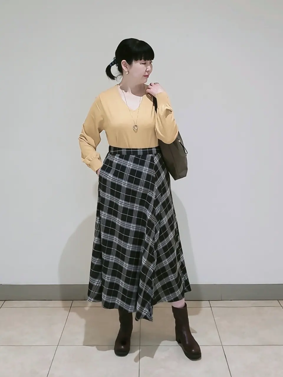 J.PRESS LADIES L スタッフ コーディネート画像