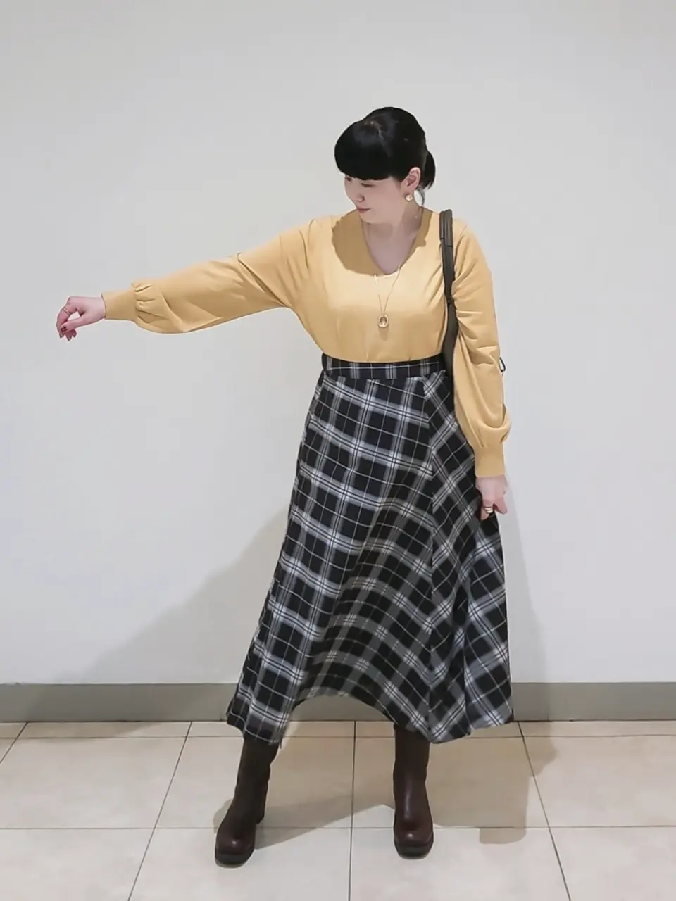 J.PRESS LADIES L スタッフ コーディネート画像