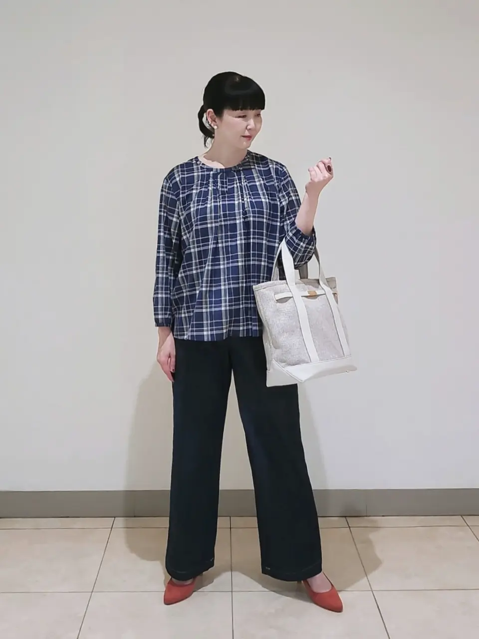 J.PRESS LADIES L スタッフ コーディネート画像