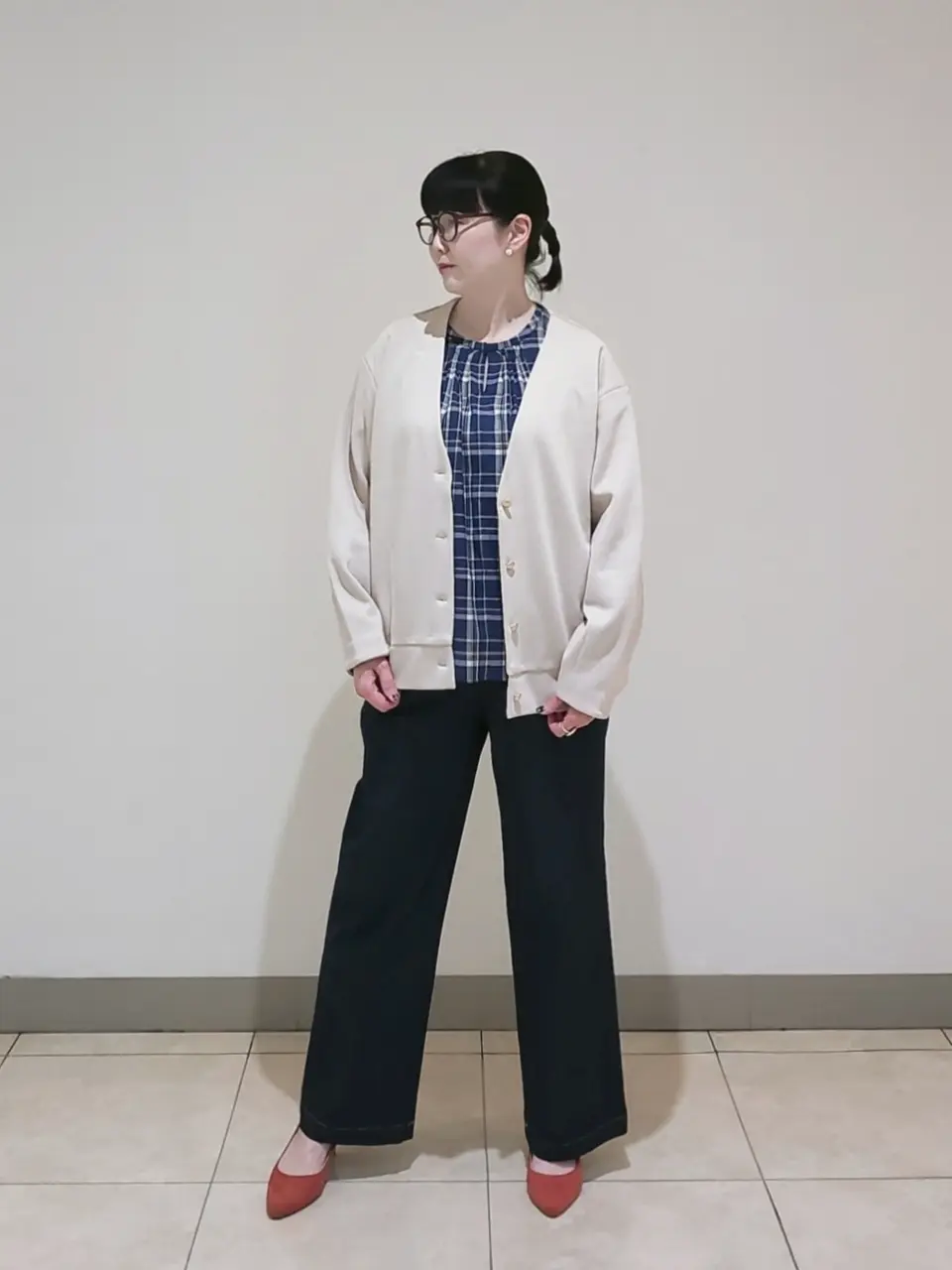 J.PRESS LADIES L スタッフ コーディネート画像