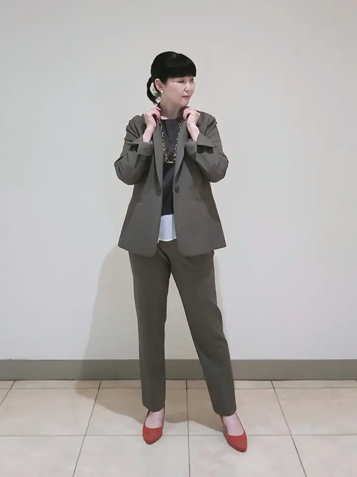 J.PRESS LADIES L スタッフ コーディネート画像