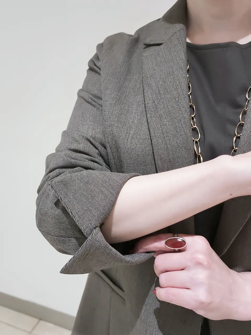 J.PRESS LADIES L スタッフ コーディネート画像