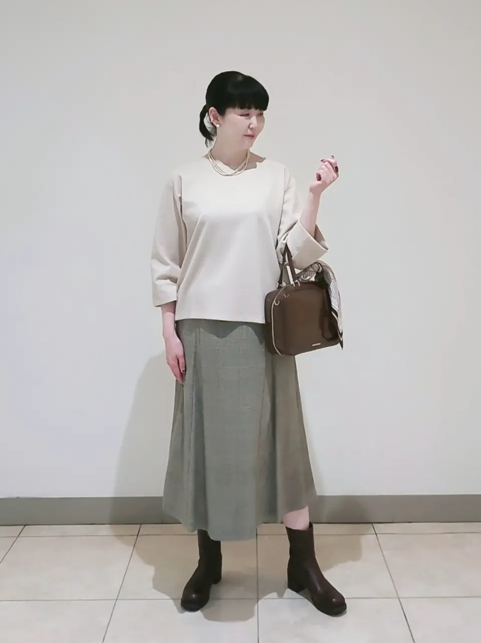 J.PRESS LADIES L スタッフ コーディネート画像