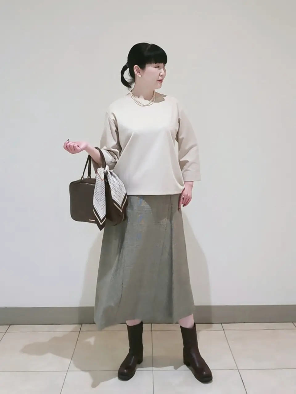 J.PRESS LADIES L スタッフ コーディネート画像