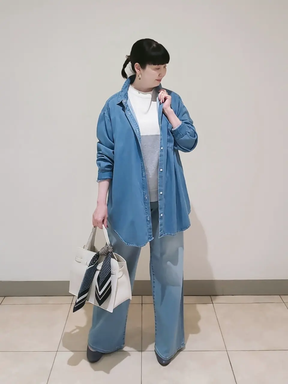 J.PRESS LADIES L スタッフ コーディネート画像