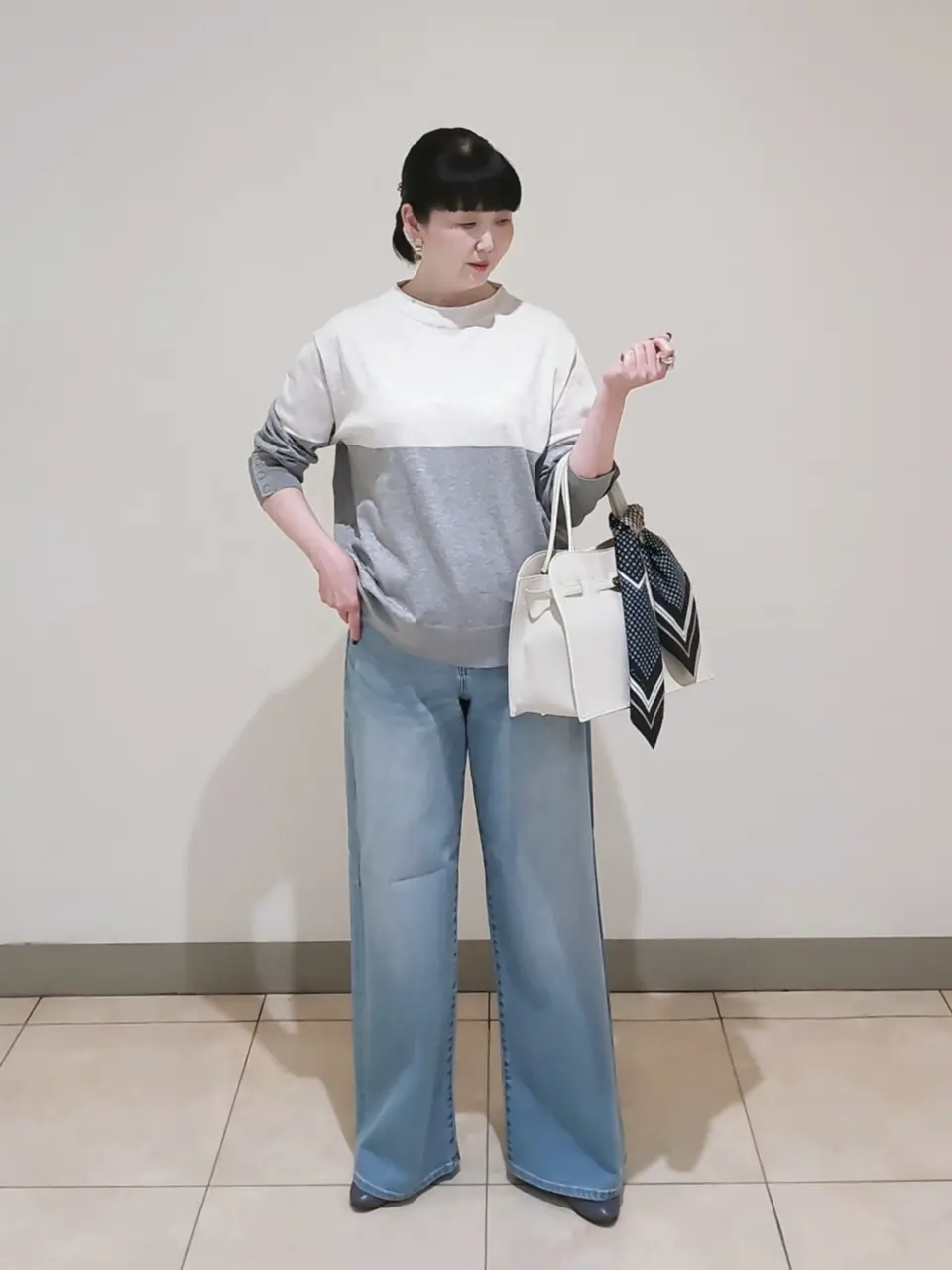 J.PRESS LADIES L スタッフ コーディネート画像