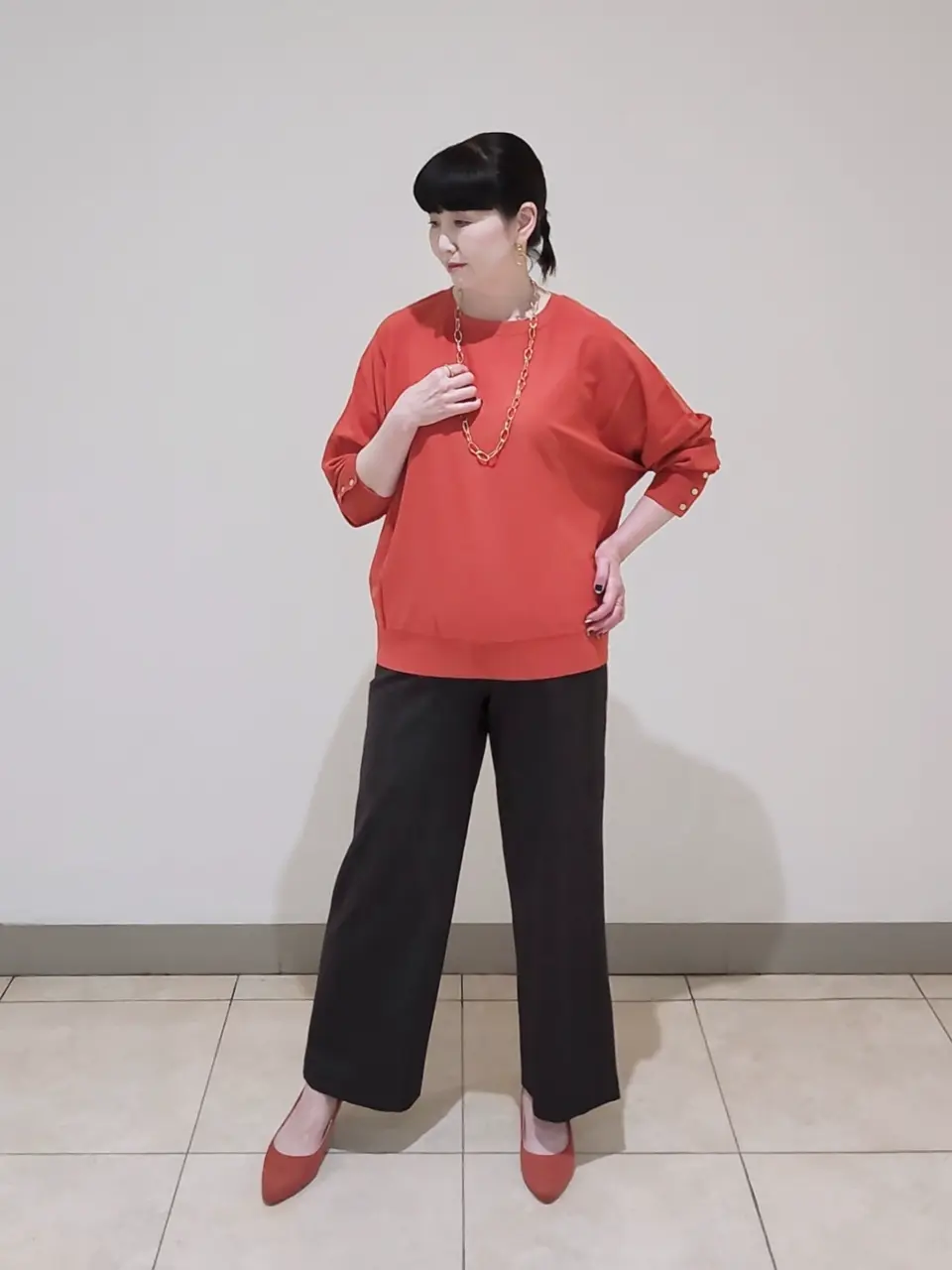 J.PRESS LADIES L スタッフ コーディネート画像