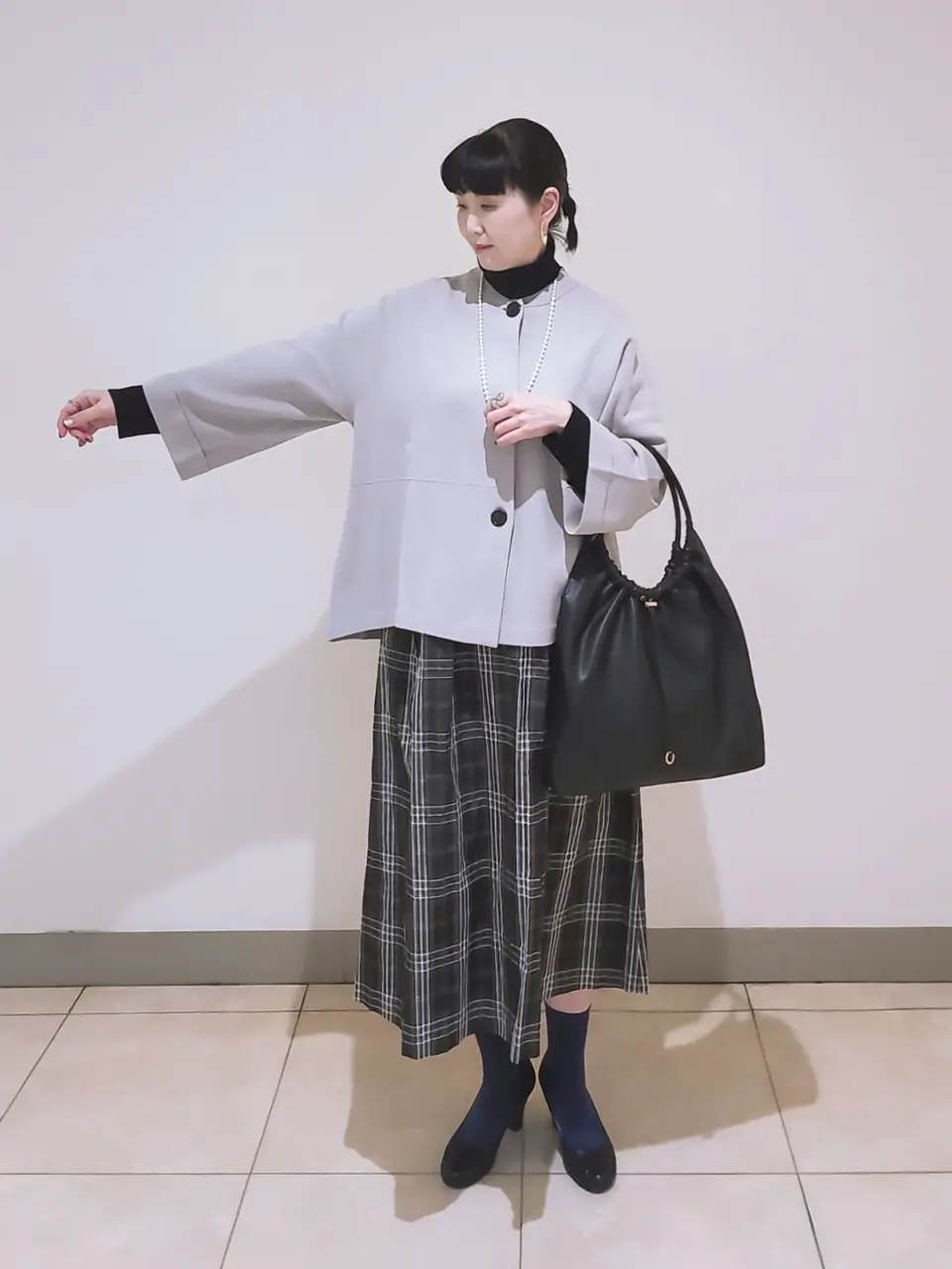 J.PRESS LADIES L スタッフ コーディネート画像