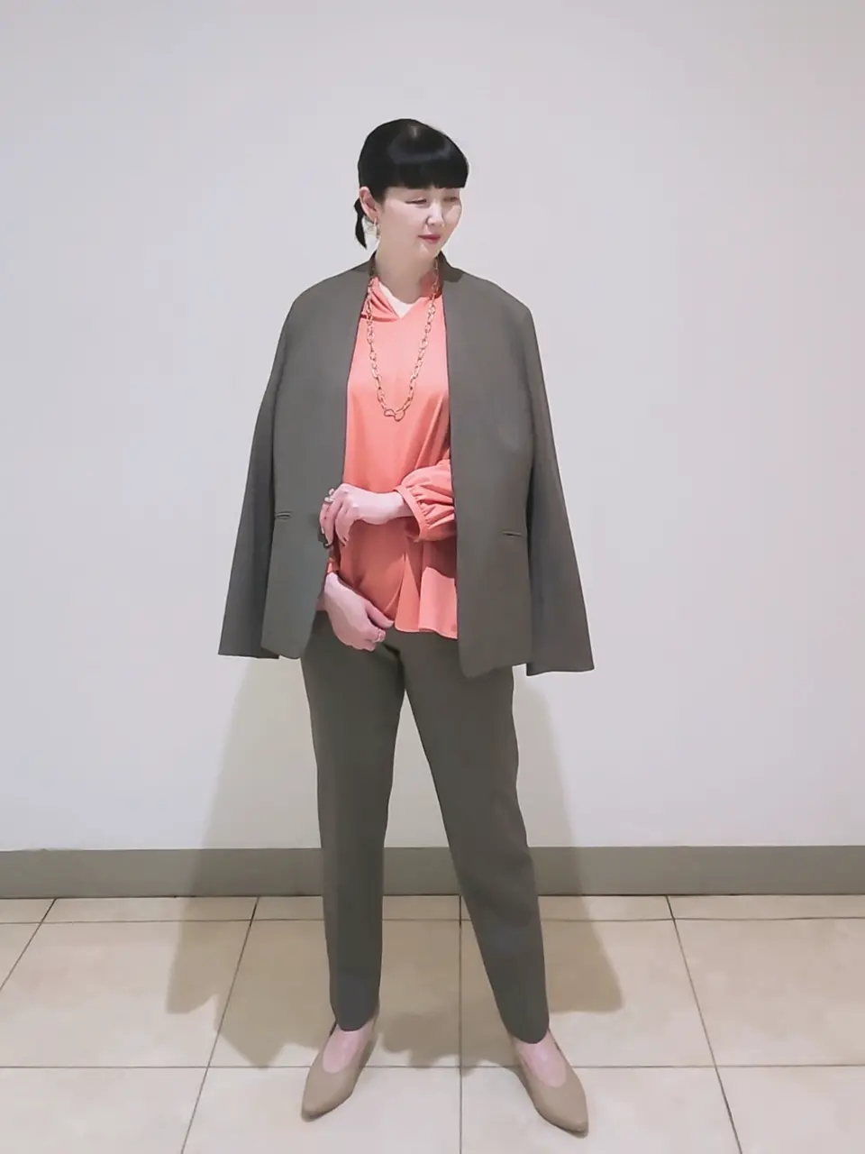 J.PRESS LADIES L スタッフ コーディネート画像