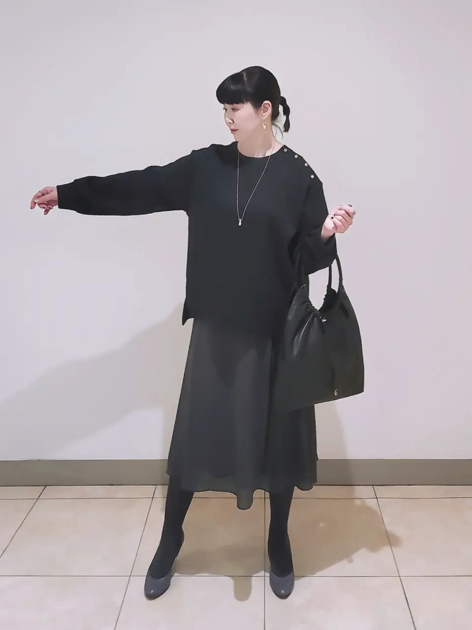 J.PRESS LADIES L スタッフ コーディネート画像