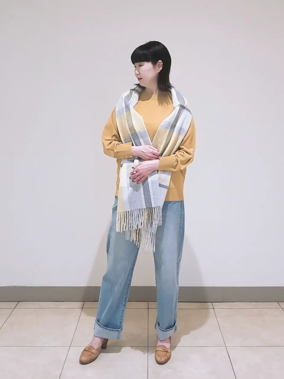 J.PRESS LADIES L スタッフ コーディネート画像