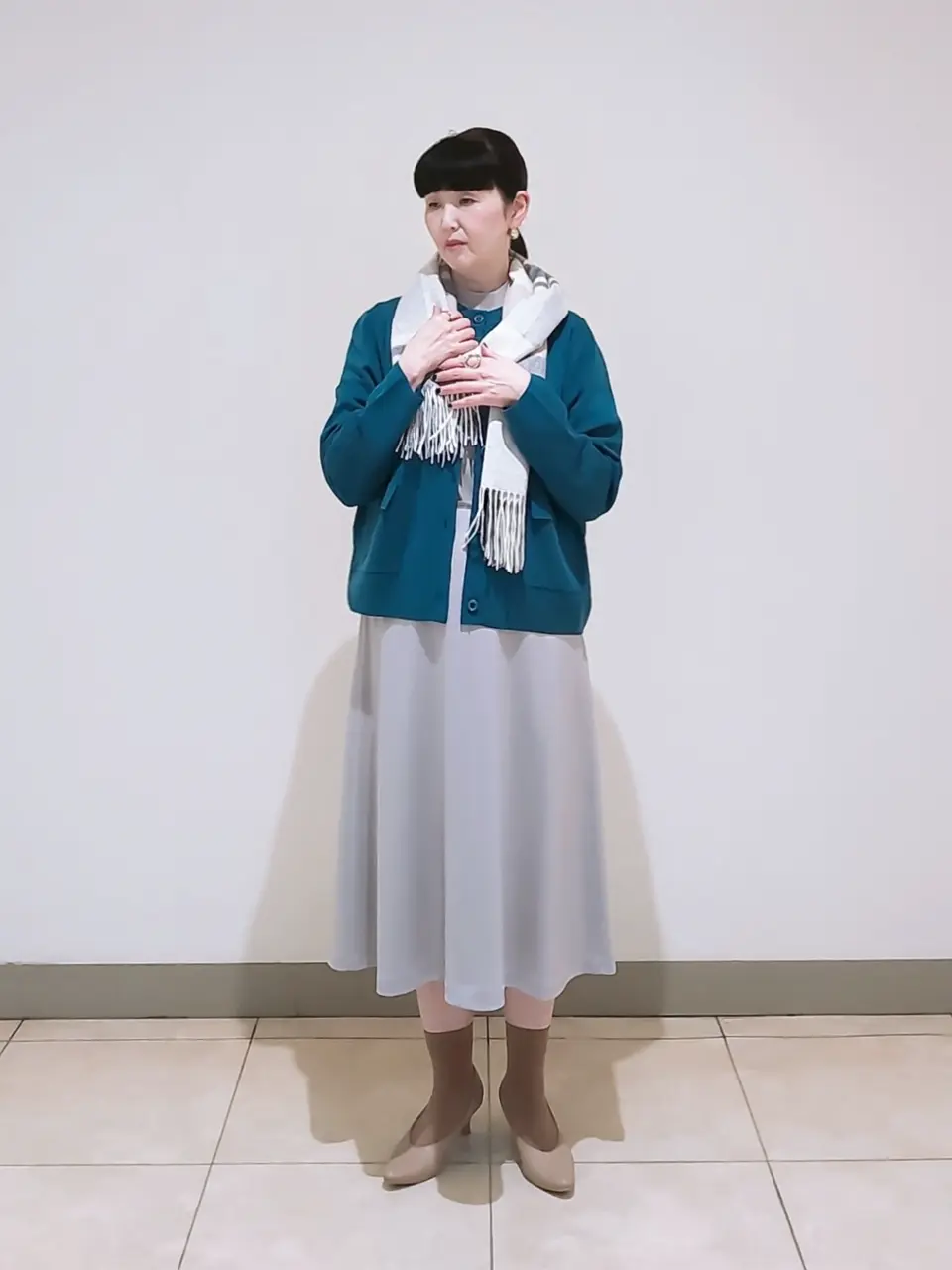 J.PRESS LADIES L スタッフ コーディネート画像