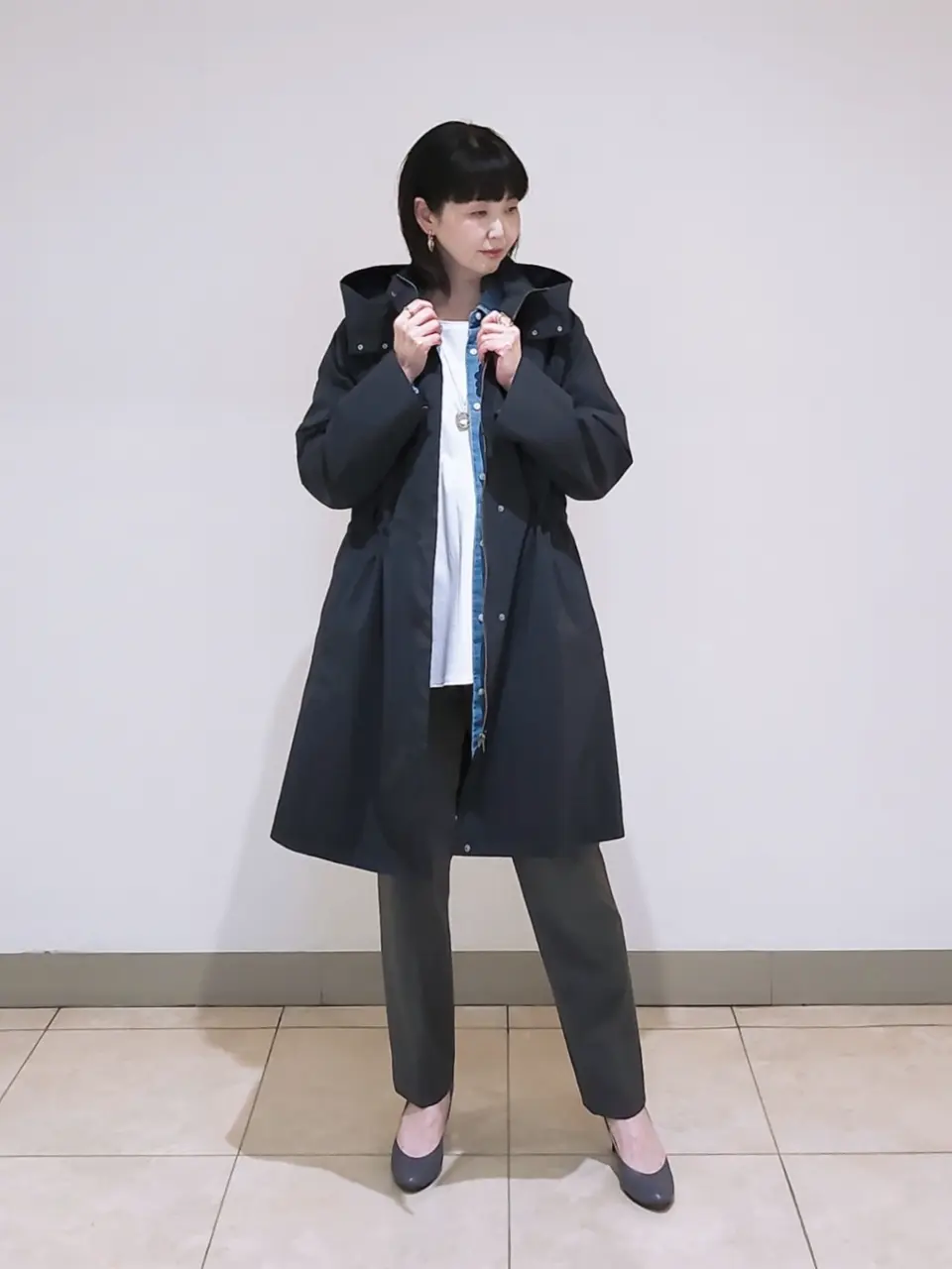 J.PRESS LADIES L スタッフ コーディネート画像