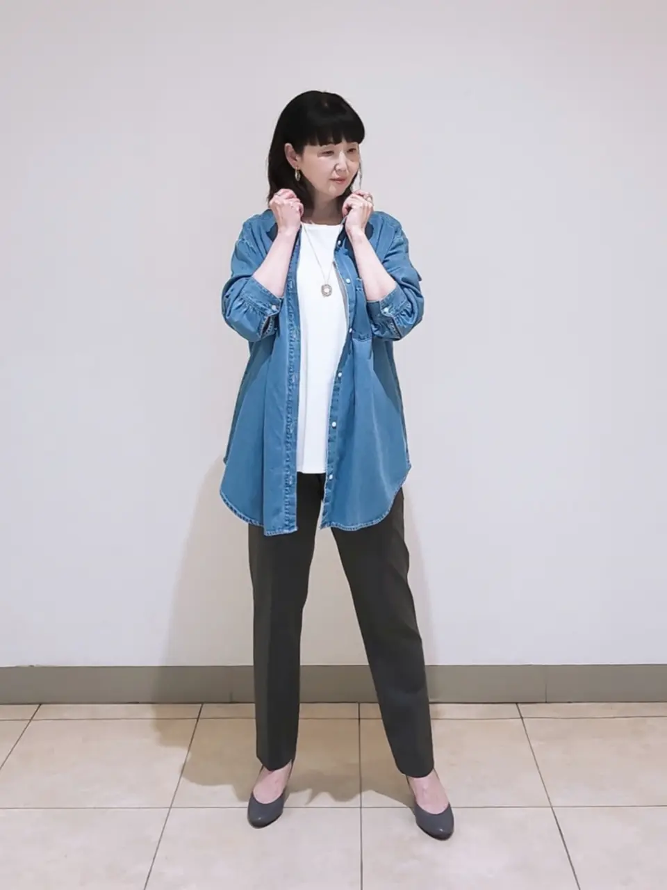 J.PRESS LADIES L スタッフ コーディネート画像