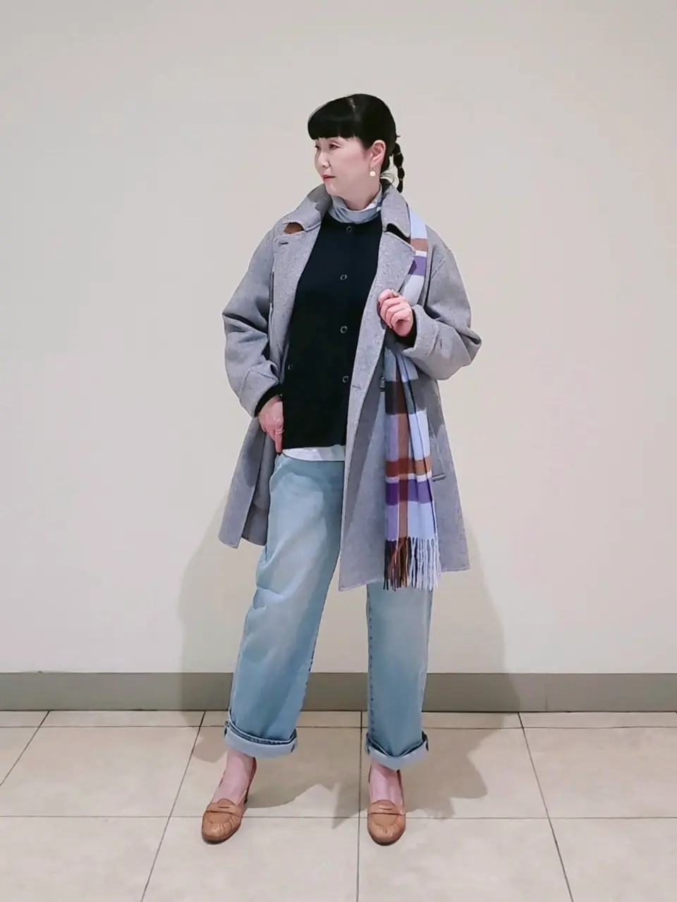 J.PRESS LADIES L スタッフ コーディネート画像