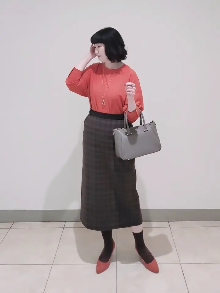 J.PRESS LADIES L スタッフ コーディネート画像