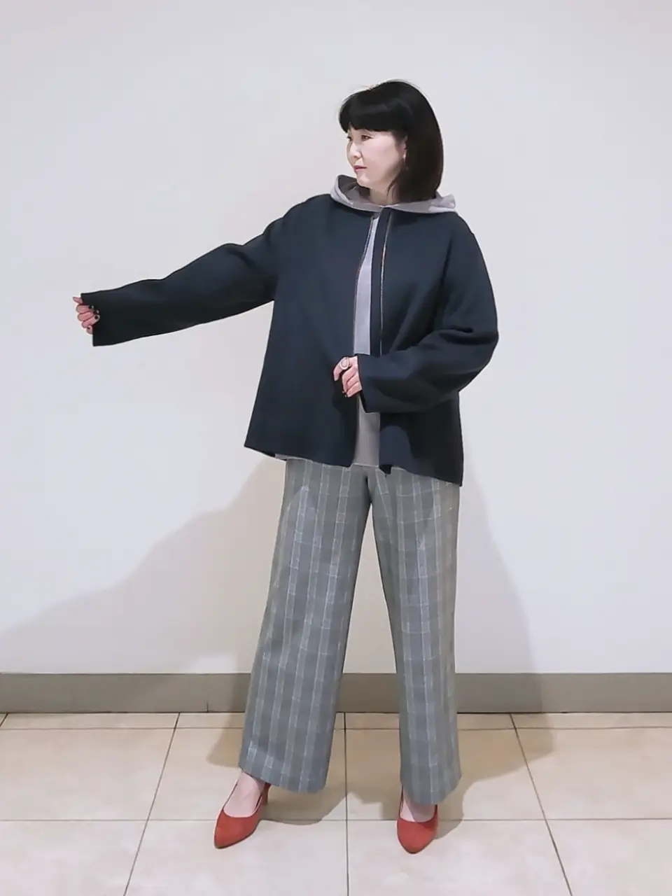 J.PRESS LADIES L スタッフ コーディネート画像