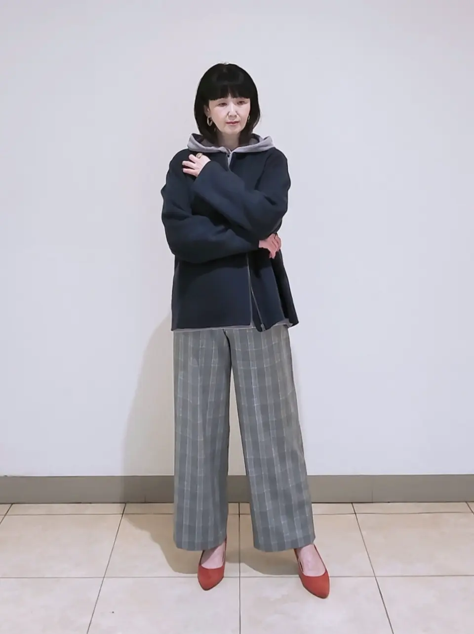 J.PRESS LADIES L スタッフ コーディネート画像