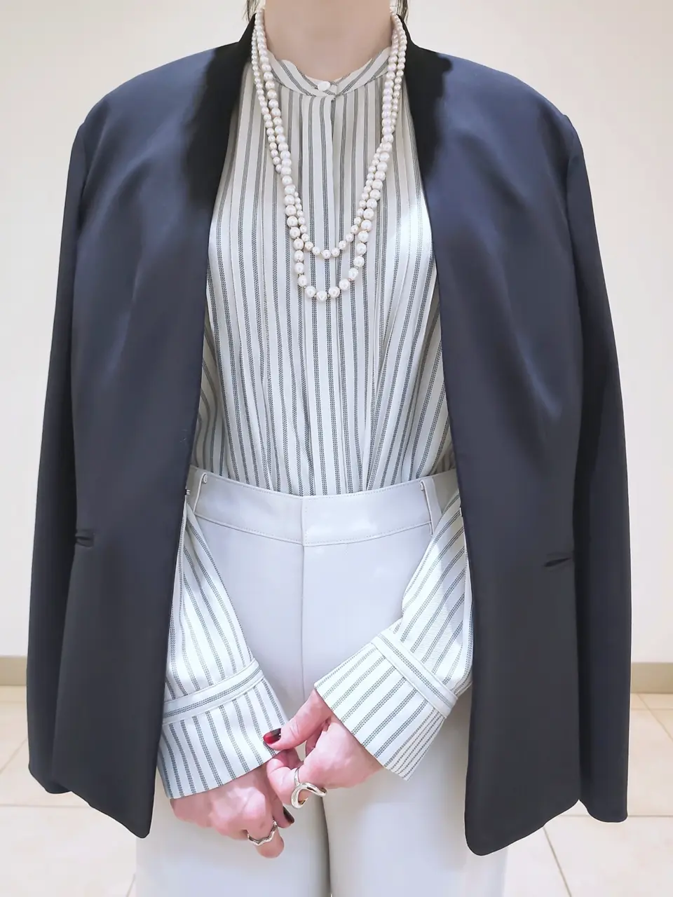 J.PRESS LADIES L スタッフ コーディネート画像