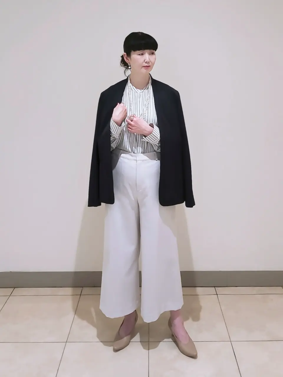 J.PRESS LADIES L スタッフ コーディネート画像