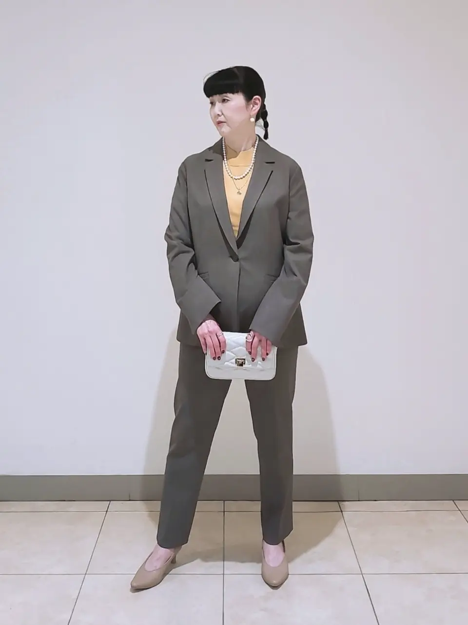 J.PRESS LADIES L スタッフ コーディネート画像