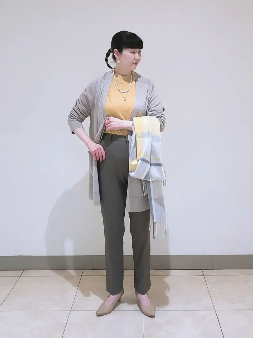 J.PRESS LADIES L スタッフ コーディネート画像