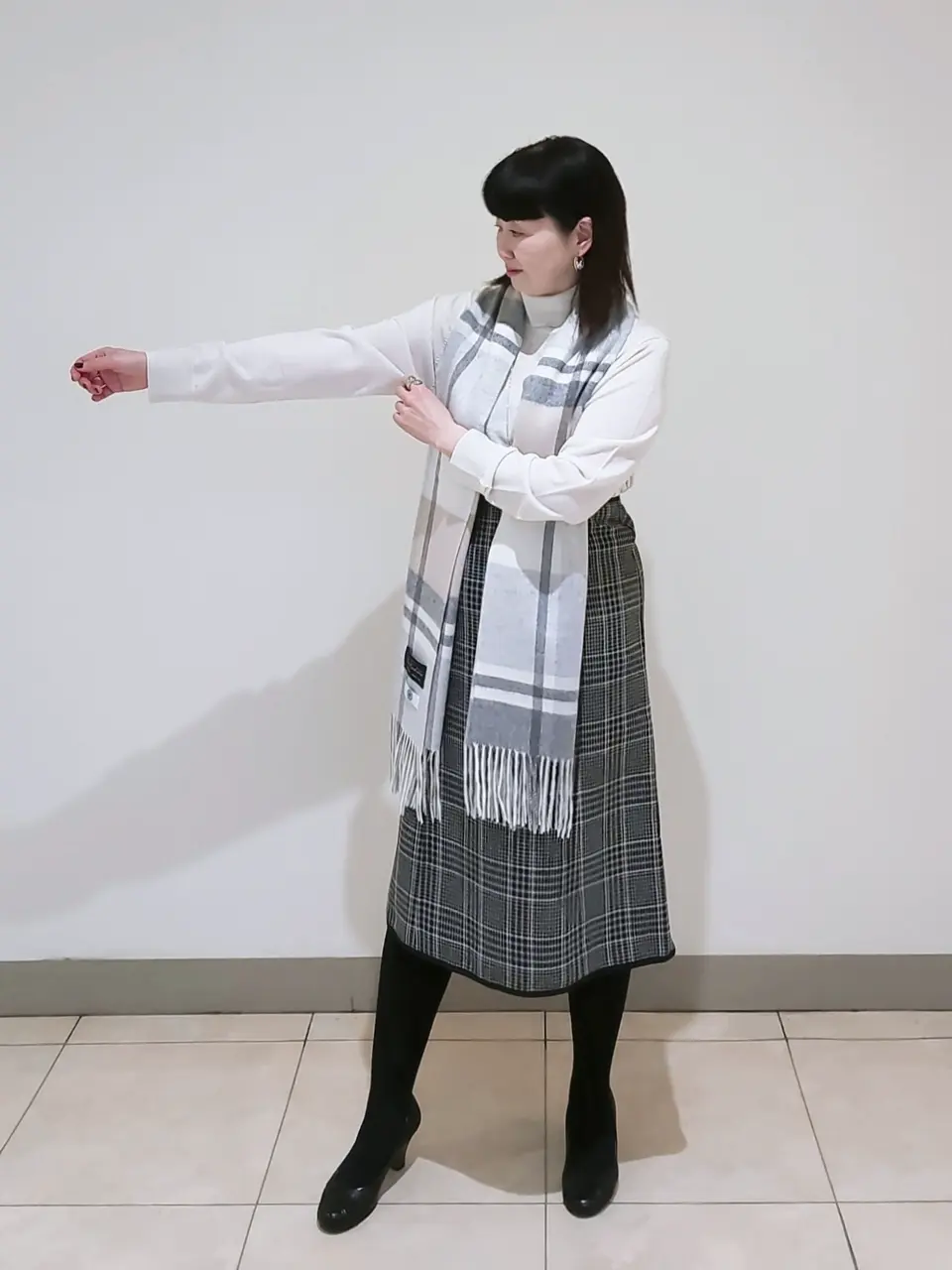 J.PRESS LADIES L スタッフ コーディネート画像