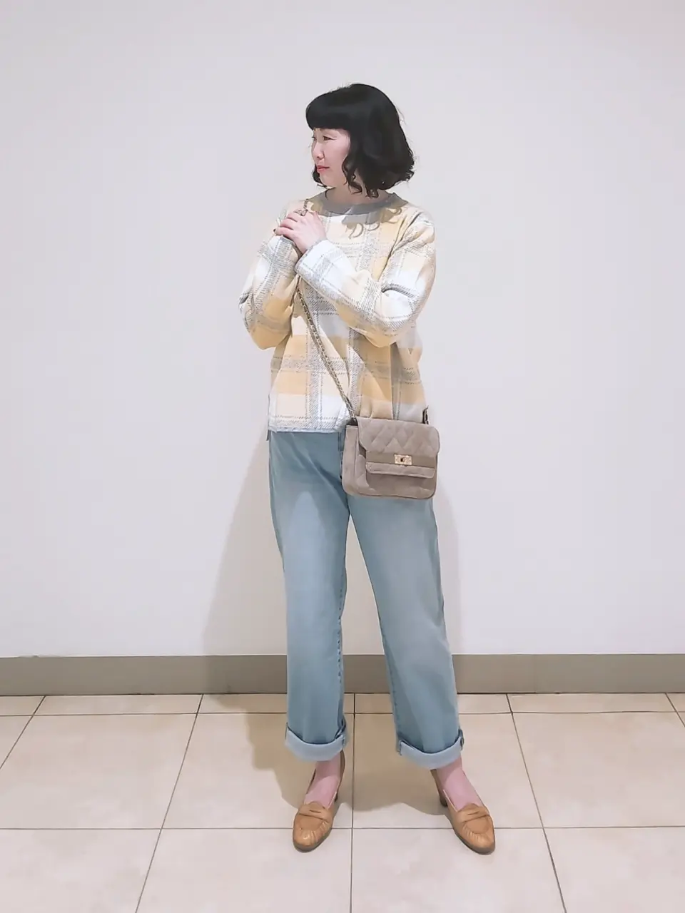 J.PRESS LADIES L スタッフ コーディネート画像