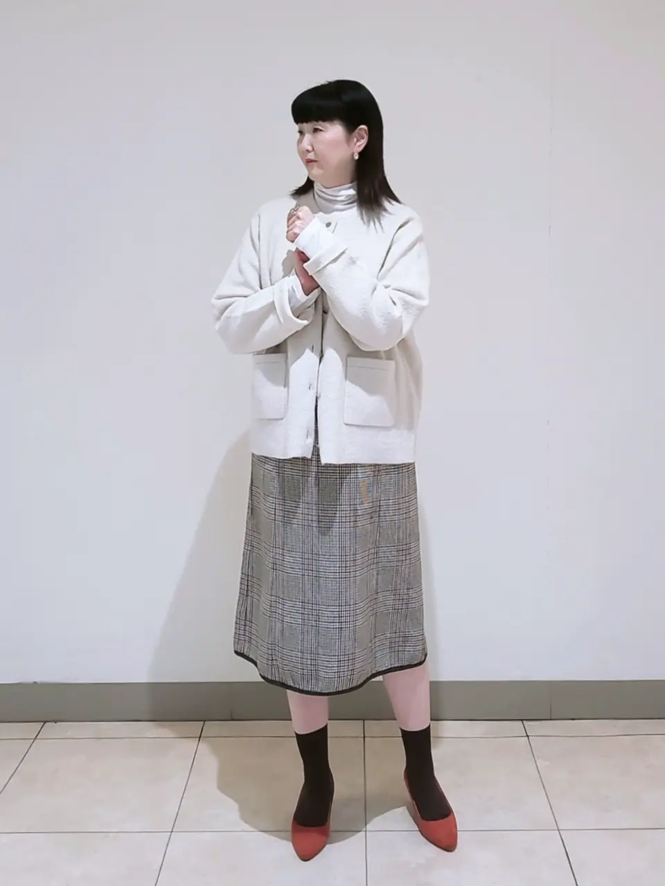 J.PRESS LADIES L スタッフ コーディネート画像